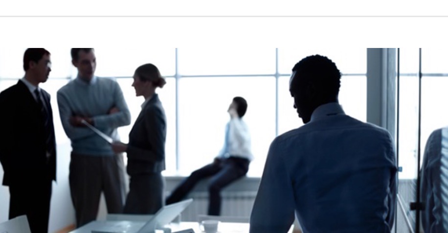 Business professionals collaborating